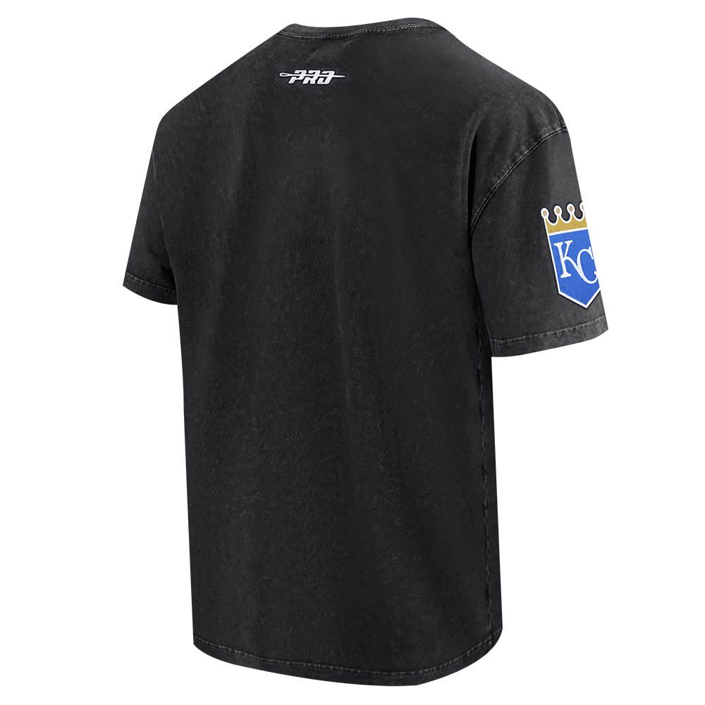 Pro Standard Kansas City Royals Waves Roses Tee Shirt - Black - BLACK Thumbnail View 4