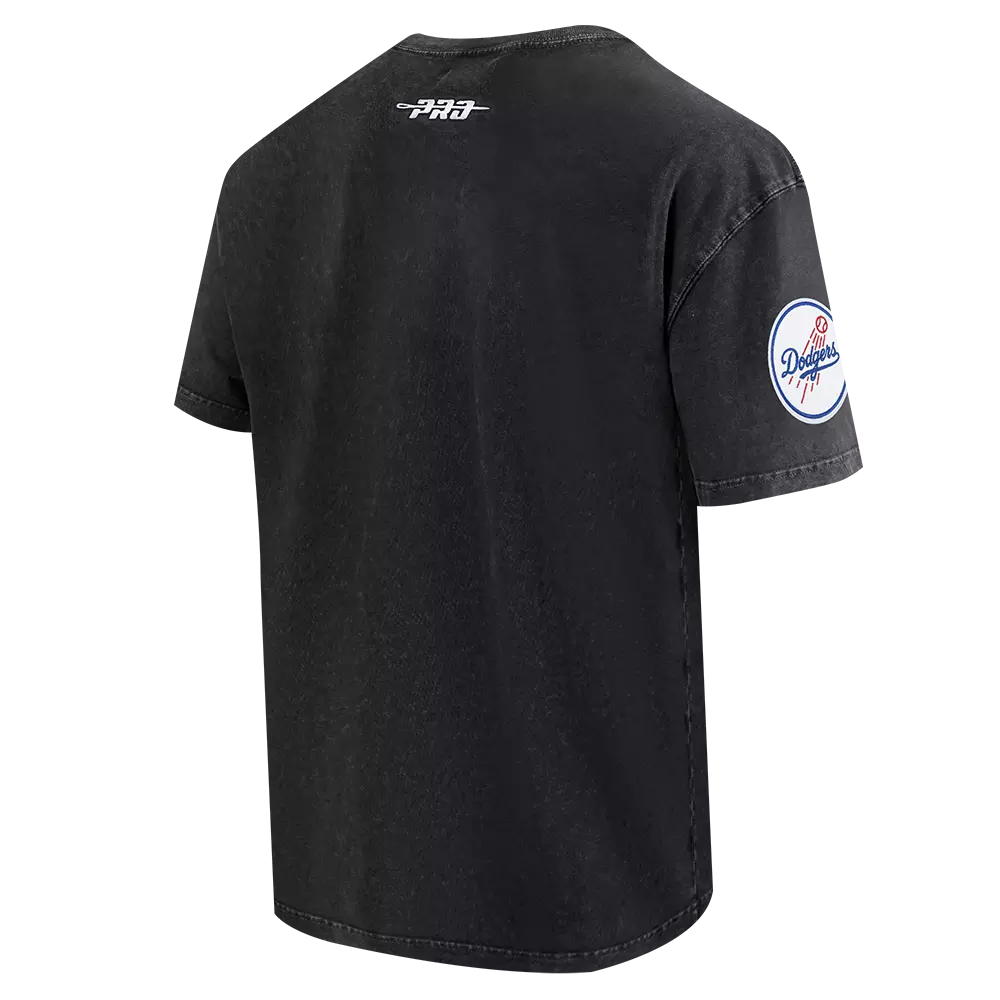 Pro Standard Los Angeles Dodgers Waves Roses Tee Shirt-Black - BLACK