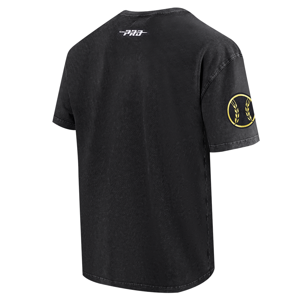 Pro Standard Milwaukee Brewers Waves Roses Tee Shirt-Black - BLACK Thumbnail View 4