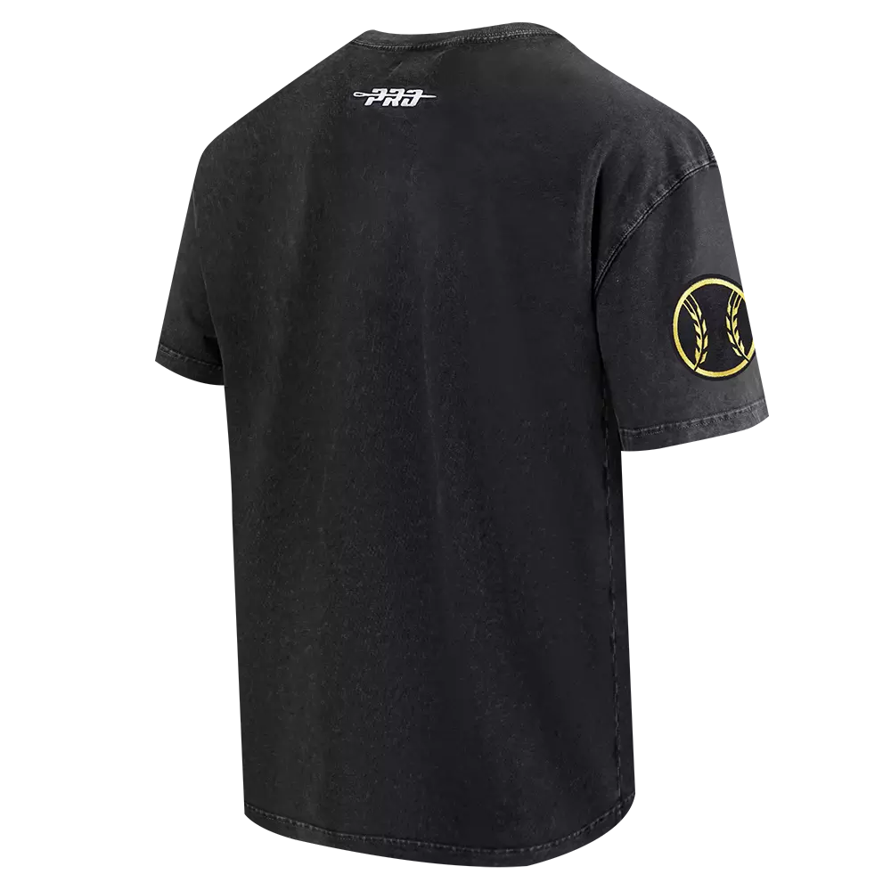 Pro Standard Milwaukee Brewers Waves Roses Tee Shirt-Black - BLACK