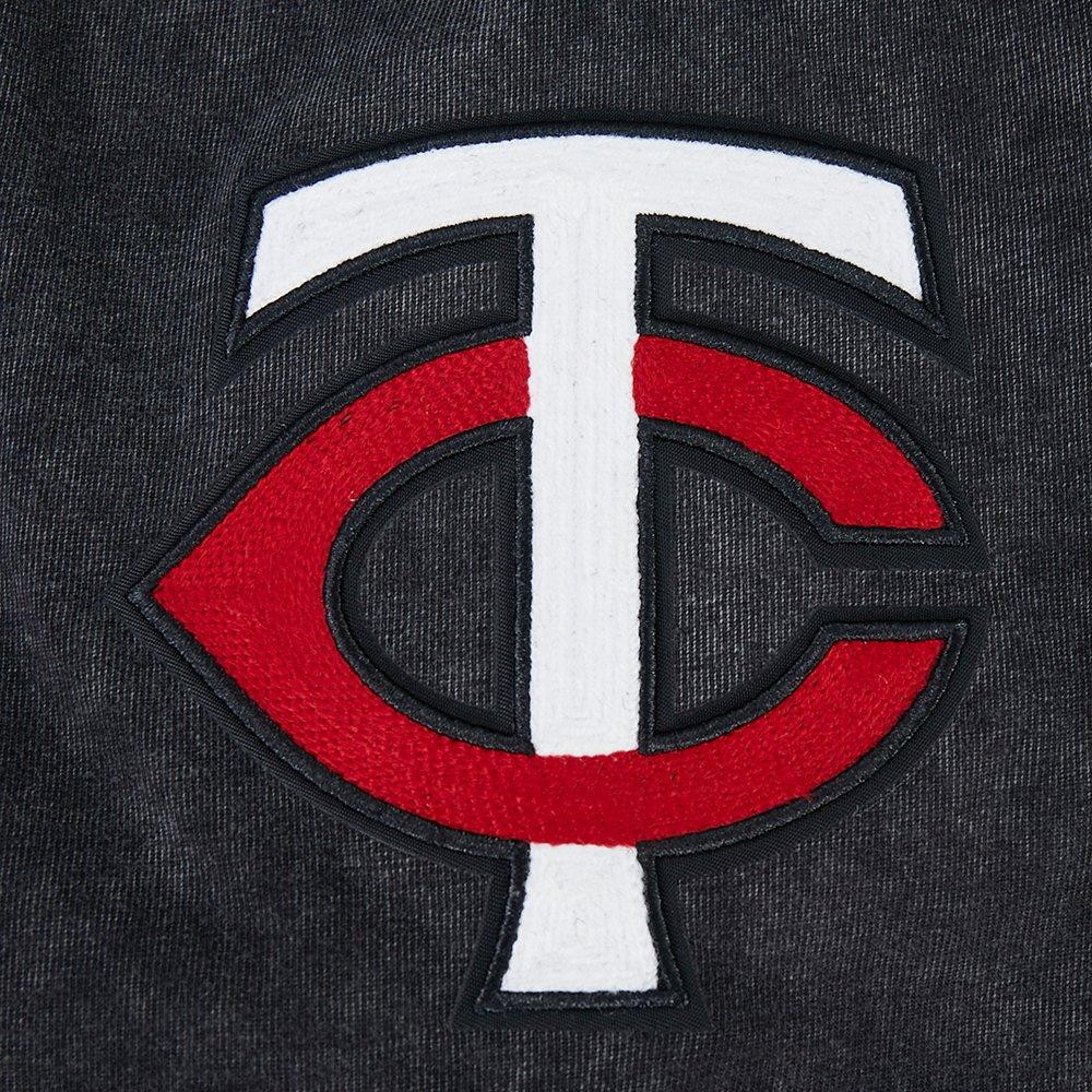 Pro Standard Minnesota Twins Waves Roses Tee Shirt-Black - BLACK Thumbnail View 6