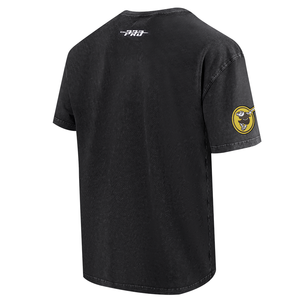 Pro Standard San Diego Padres Waves Roses Tee Shirt-Black - BLACK Thumbnail View 4
