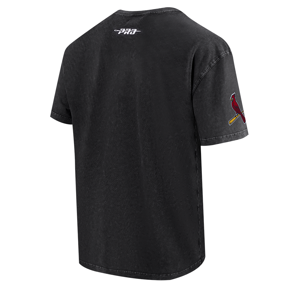 Pro Standard St. Louis Cardinals Waves Roses Tee Shirt-Black - BLACK Thumbnail View 3