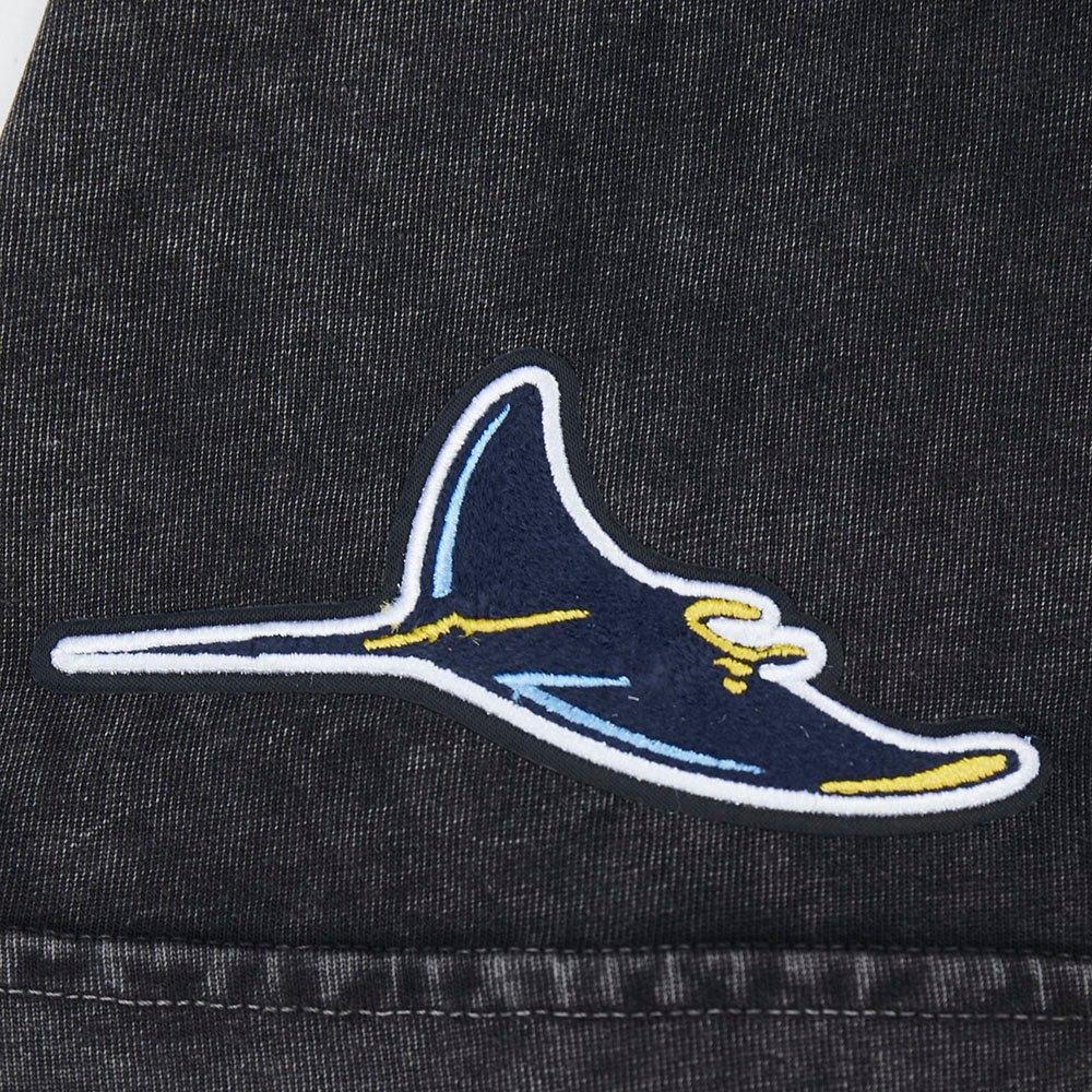 Pro Standard Tampa Bay Rays Waves Roses Tee Shirt-Black - BLACK Thumbnail View 6