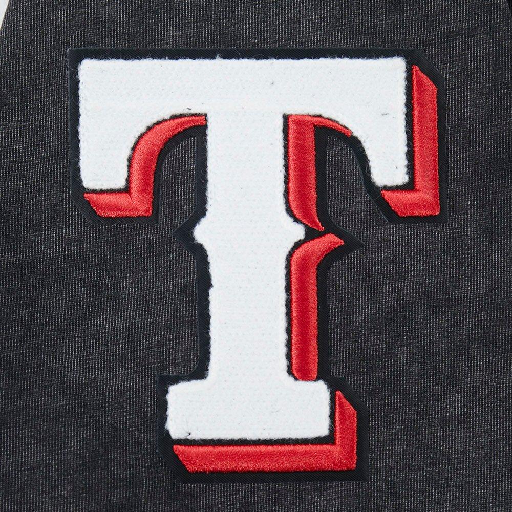 Pro Standard Texas Rangers Waves Roses Tee Shirt-Black - BLACK Thumbnail View 6