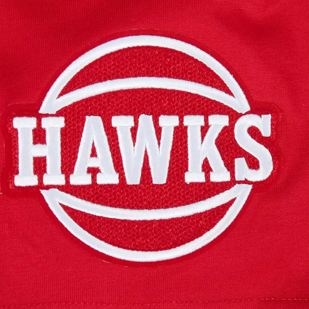 Pro Standard Atlanta Hawks Fire Roses Tee Shirt-Red - RED