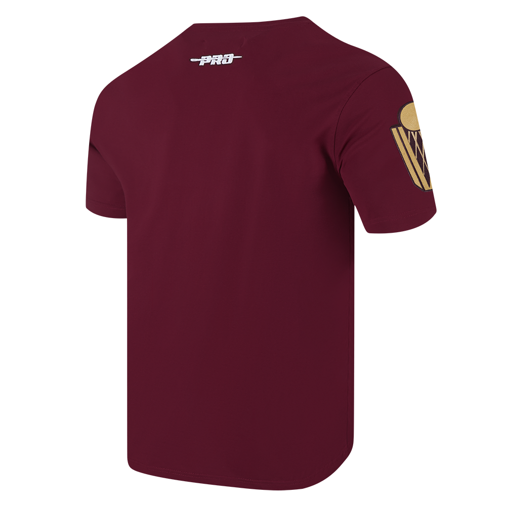 Pro Standard Cleveland Cavaliers Fire Roses Tee Shirt-Maroon - MAROON Thumbnail View 4
