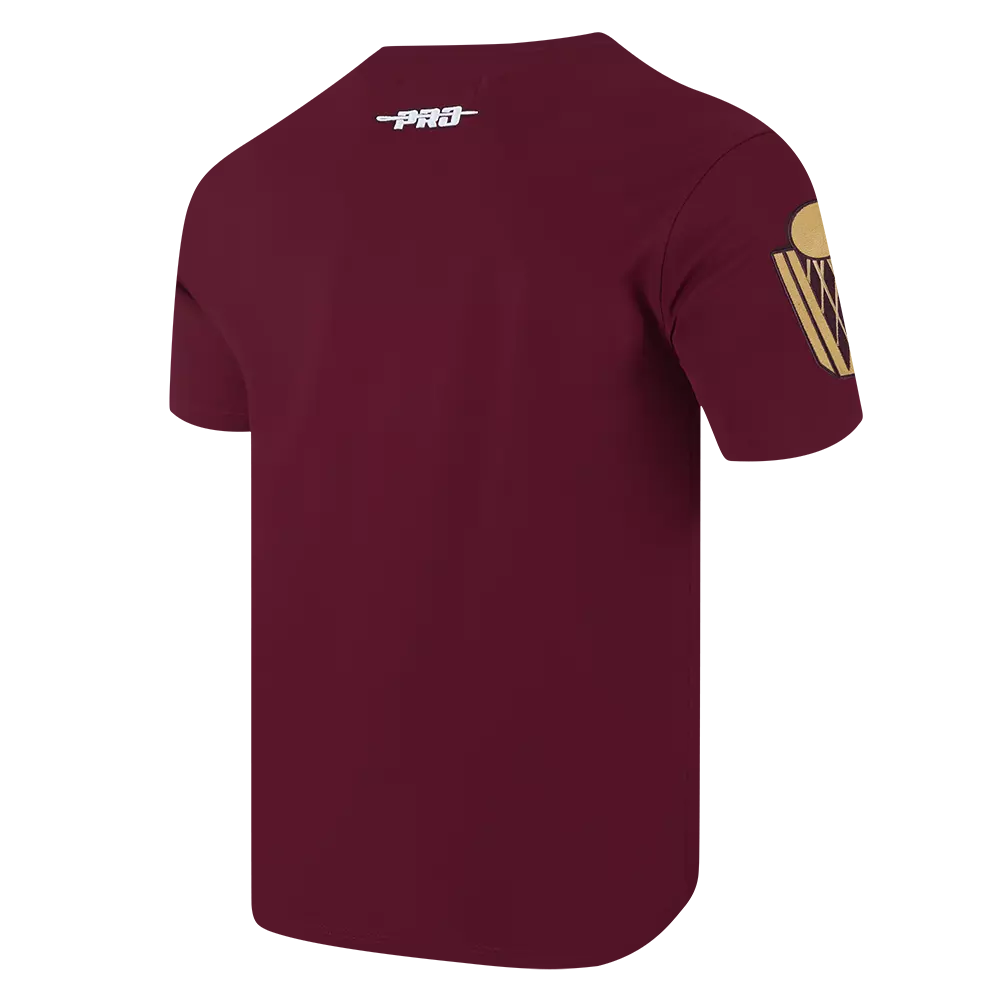 Pro Standard Cleveland Cavaliers Fire Roses Tee Shirt-Maroon - MAROON