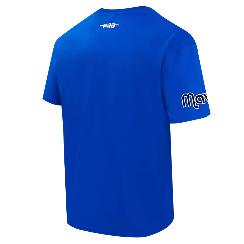 Pro Standard Dallas Mavericks Fire Roses Tee Shirt-Blue - BLUE