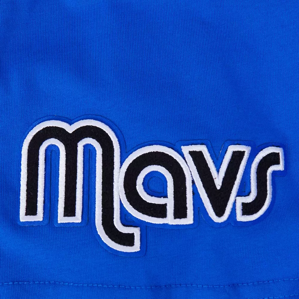 Pro Standard Dallas Mavericks Fire Roses Tee Shirt-Blue - BLUE