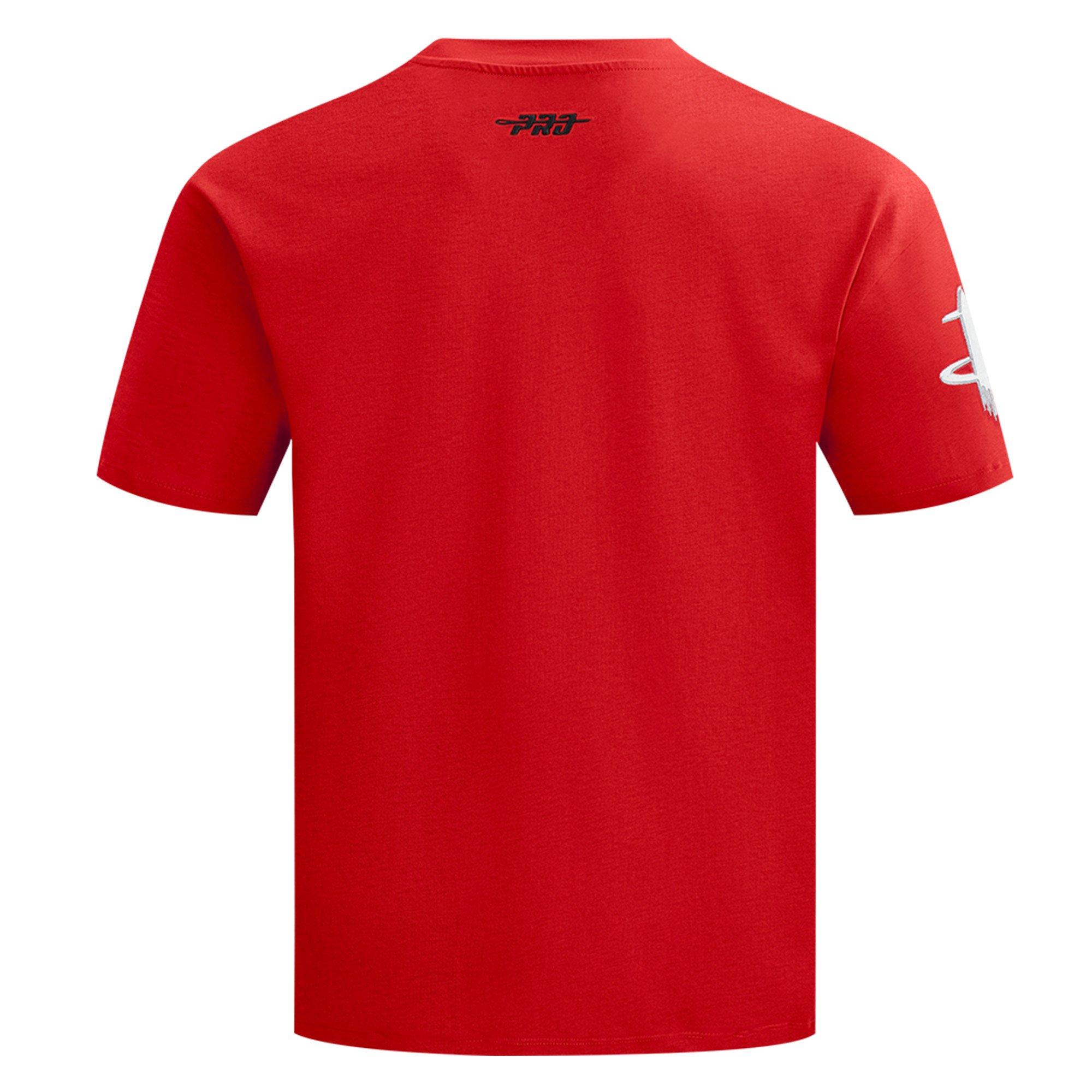 Pro Standard Houston Rockets Fire Roses Tee Shirt-Red - RED Thumbnail View 2