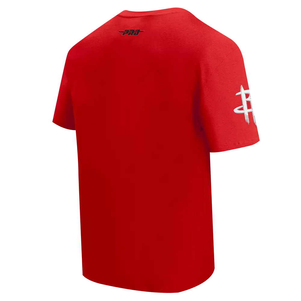 Pro Standard Houston Rockets Fire Roses Tee Shirt-Red - RED