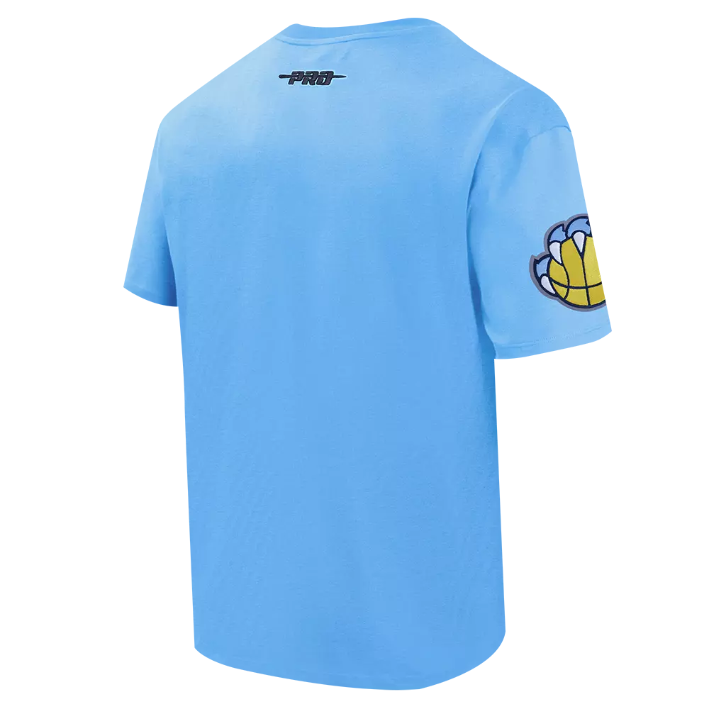 Pro Standard Memphis Grizzlies Fire Roses Tee Shirt-Light Blue - LT BLUE