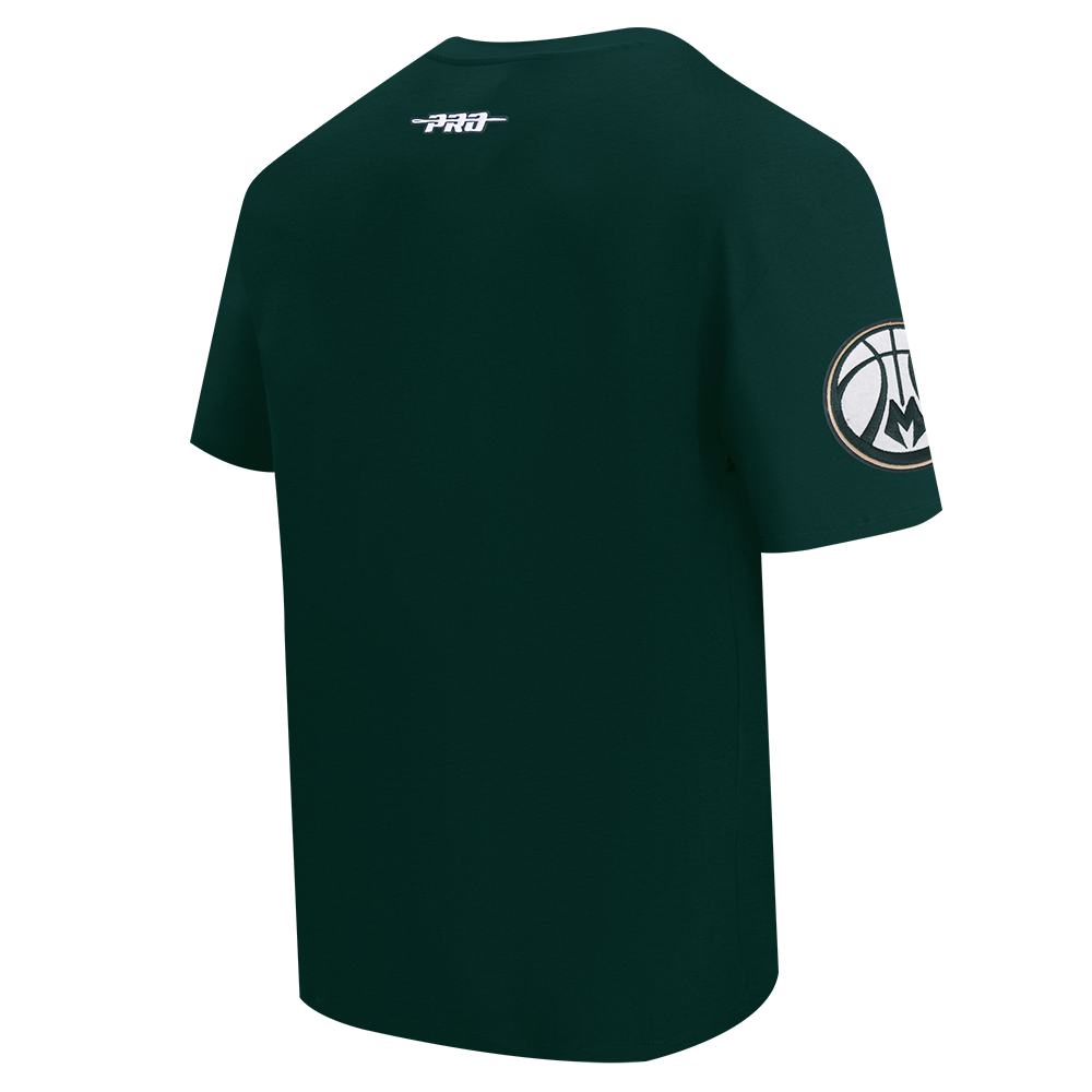 Pro Standard Milwaukee Bucks Fire Roses Tee Shirt-Green - GREEN Thumbnail View 4