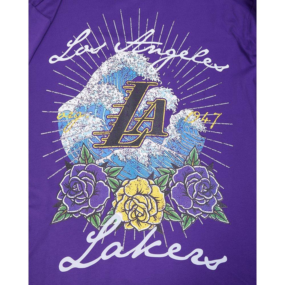 Pro Standard Los Angeles Lakers Fire Roses Tee Shirt-Purple - PURPLE Thumbnail View 5