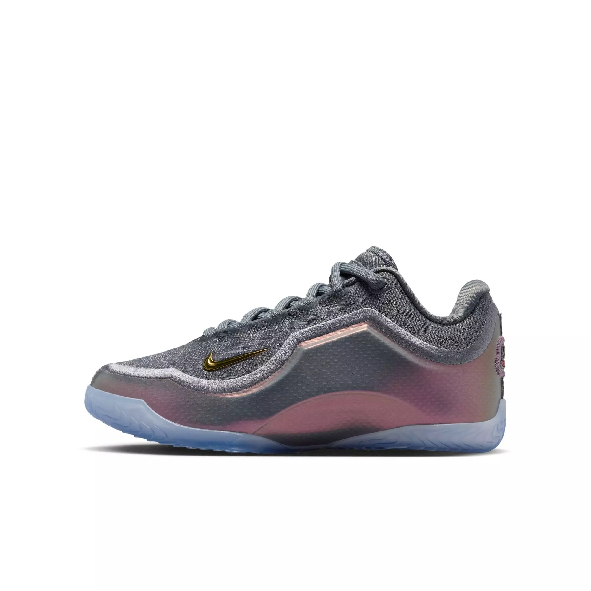 LeBron XXIII "Shut Up And Dribble" Grade School Boys' Basketball Shoe - GREY/BLACK