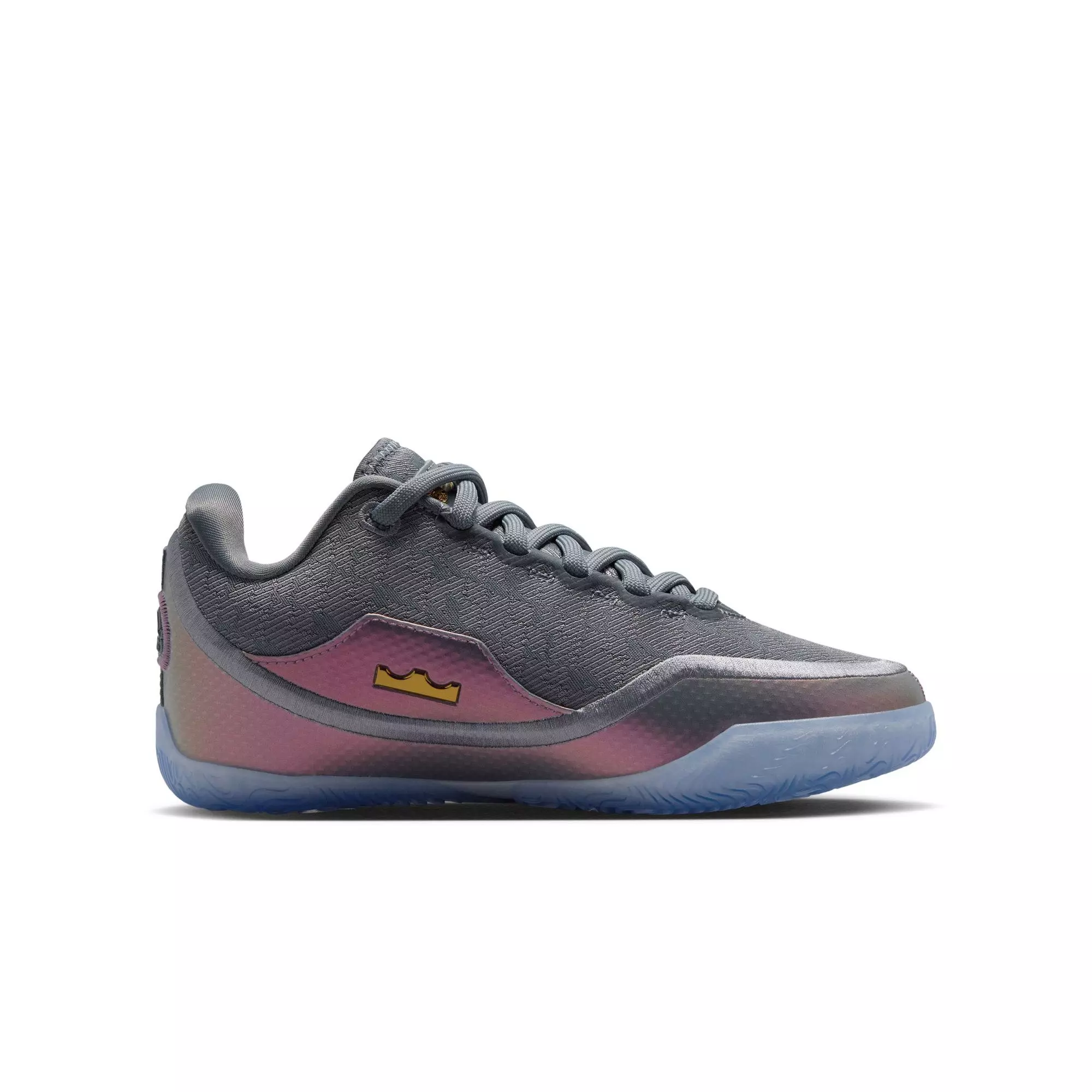 LeBron XXIII "Shut Up And Dribble" Grade School Boys' Basketball Shoe - GREY/BLACK