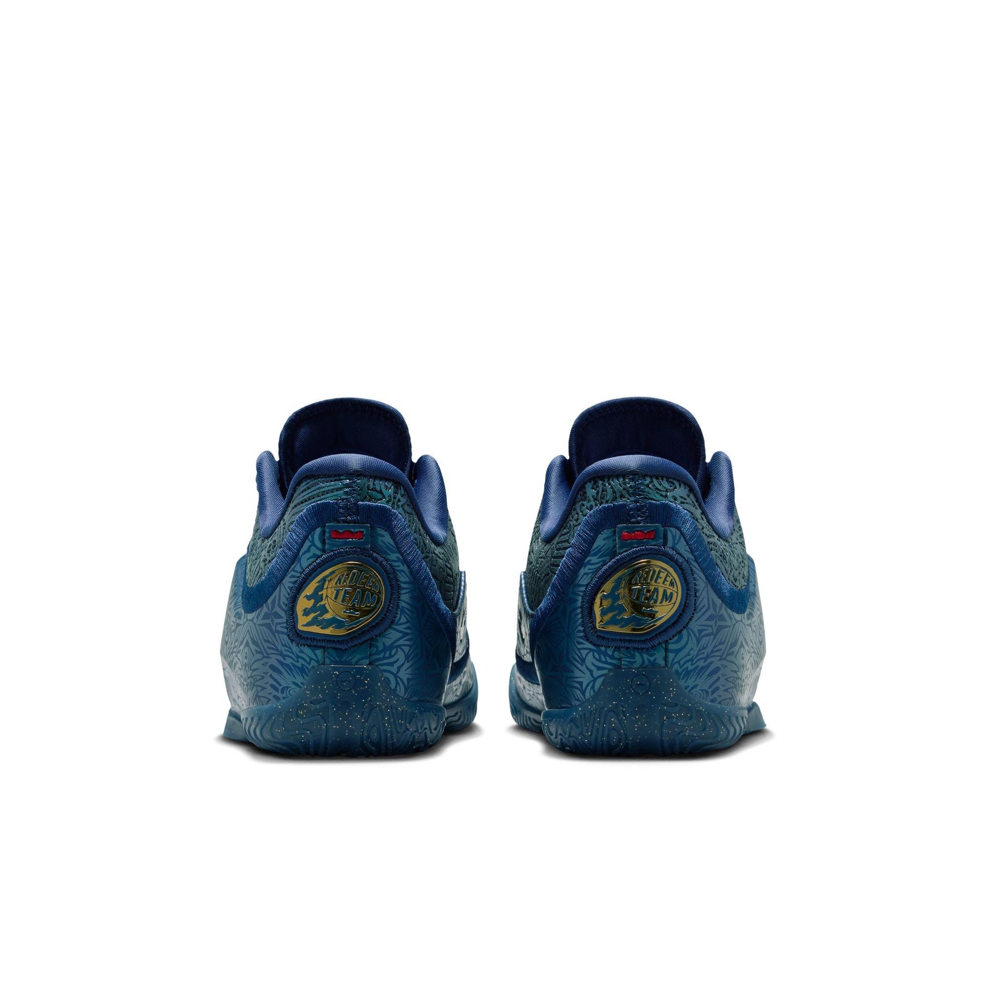 Nike LeBron XXIII "Out For Redemption" Grade School Kids' Basketball Shoe - MIDNIGHT NAVY/METALLIC GOLD Thumbnail View 13