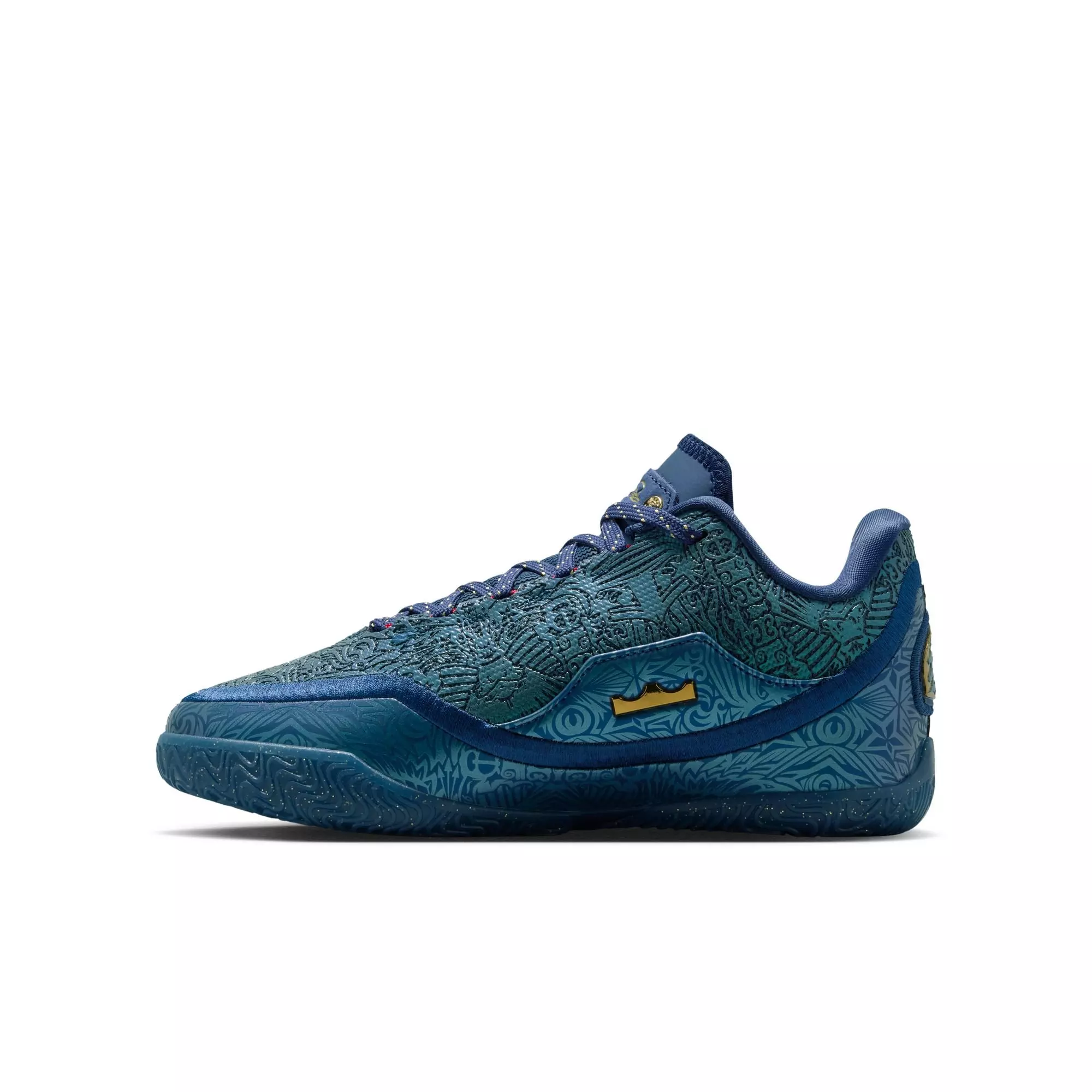 Nike LeBron XXIII "Out For Redemption" Grade School Kids' Basketball Shoe - MIDNIGHT NAVY/METALLIC GOLD