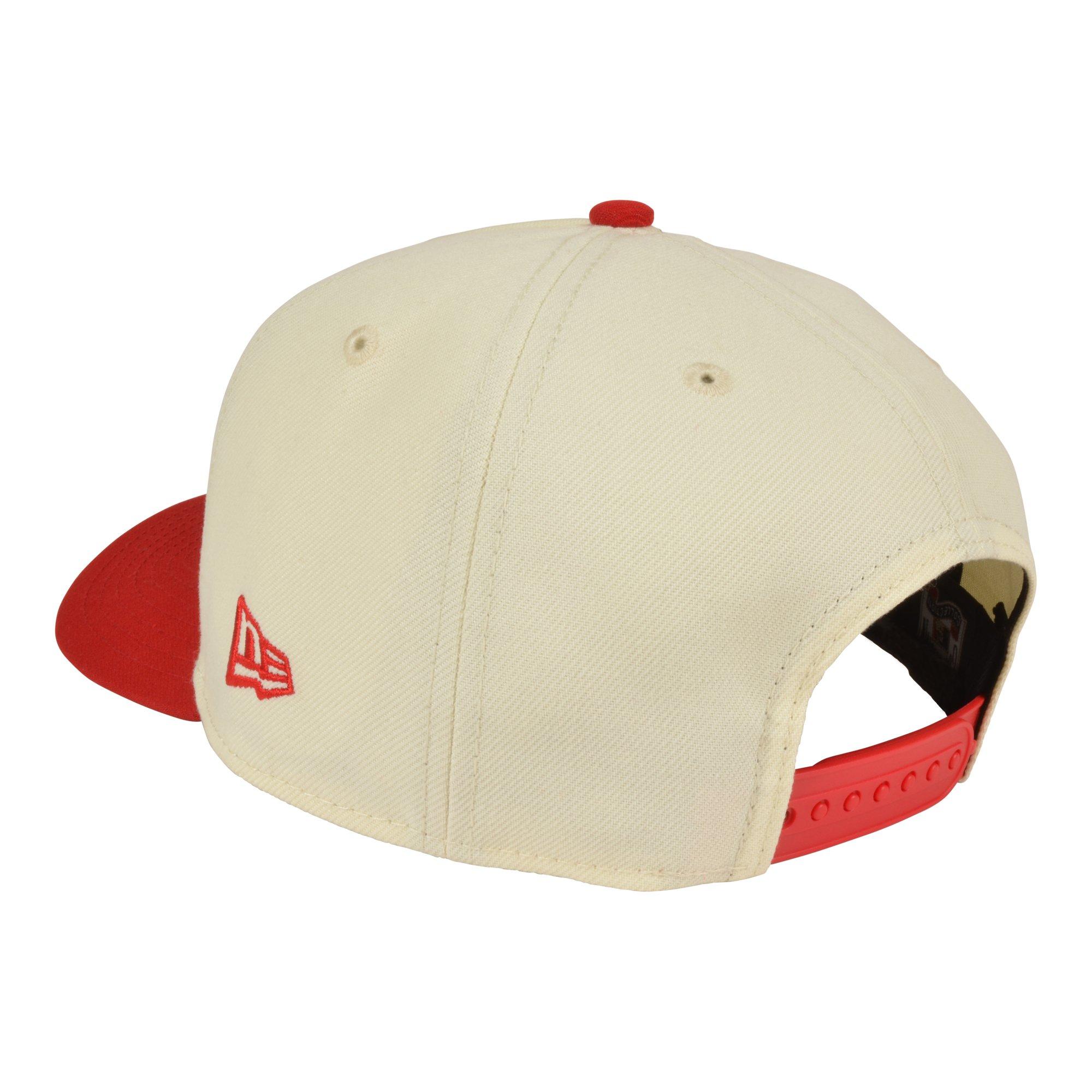 New Era Atlanta Braves 9FORTY A-Frame Roses Snapback Hat - White/Red - WHITE/RED Thumbnail View 3