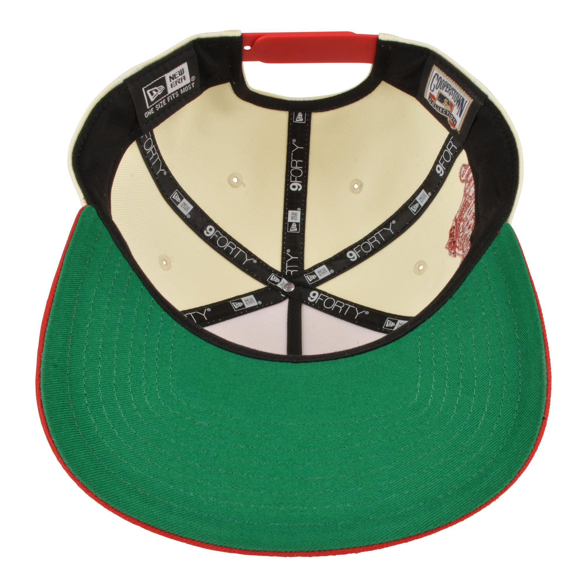 New Era Atlanta Braves 9FORTY A-Frame Roses Snapback Hat-White/Red - WHITE/RED Thumbnail View 5