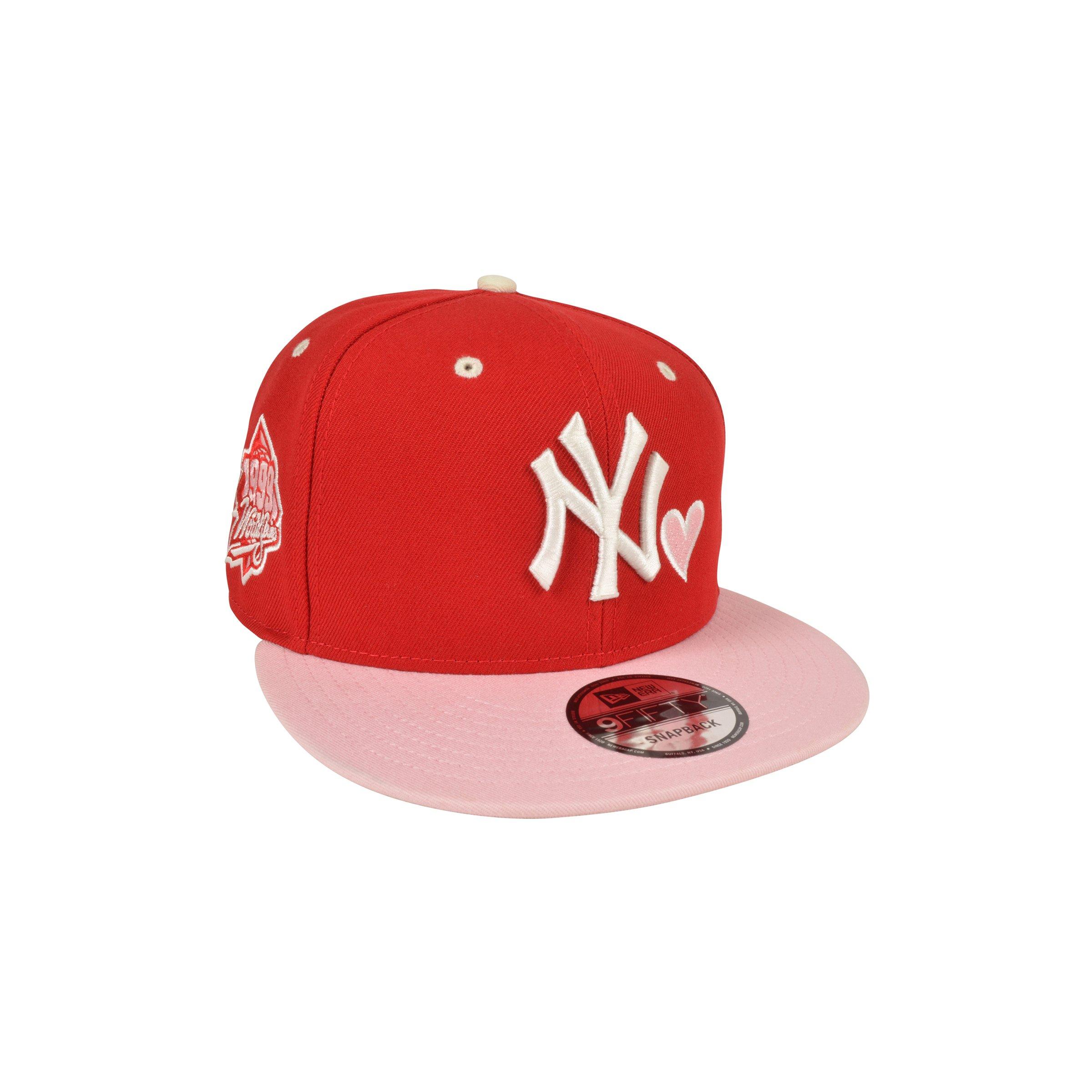 New Era New York Yankees 9FIFTY Heart Snapback Hat - Red/Pink - RED/PINK Thumbnail View 2