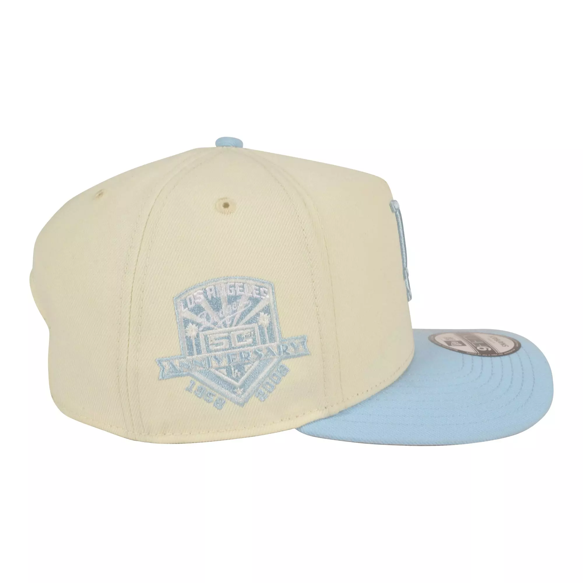 New Era Los Angeles Dodgers 9FIFTY A-Frame Roses Snapback Hat-Light Blue - LT BLUE