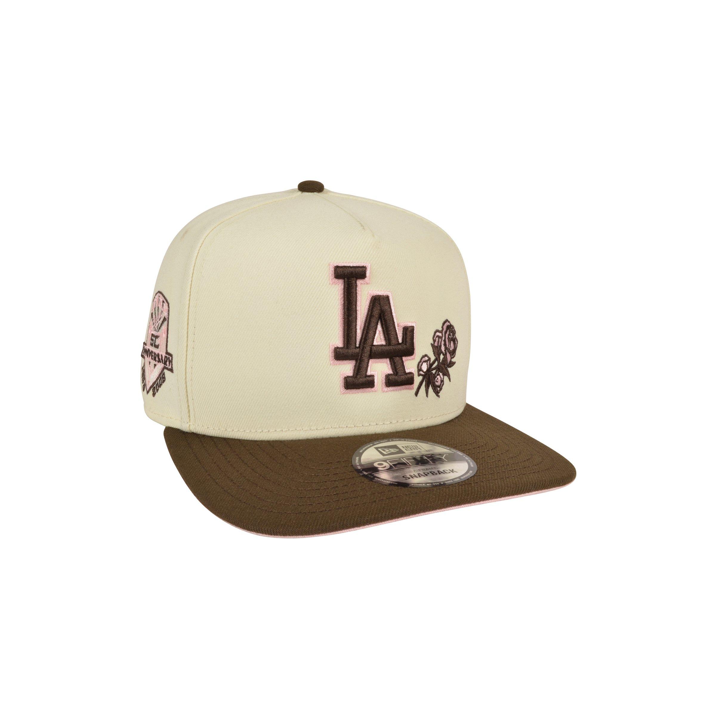 New Era Los Angeles Dodgers 9FIFTY A-Frame Roses Brown/Pink Snapback Hat