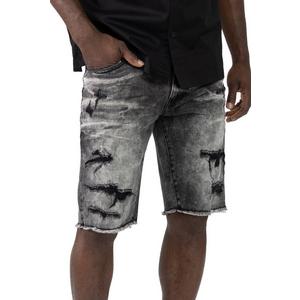 Smoke Rise Men's Argon Black Denim Shorts