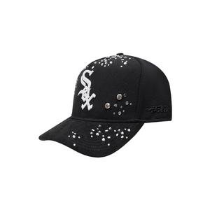 Pro Standard Chicago White Sox Iced Out Snapback Hat-Black