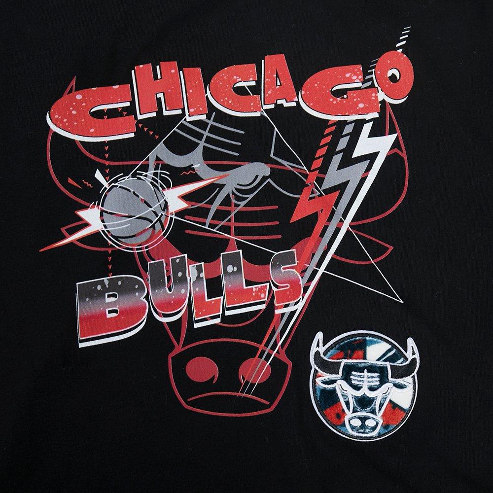Pro Standard Chicago Bulls Big Boys Splatter Black Drop Shoulder Tee