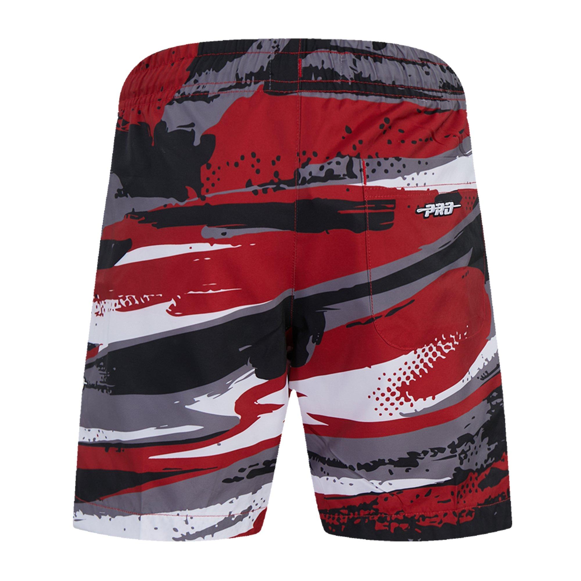 Pro Standard Chicago Bulls Big Boys All Over Print Red Splatter Woven Shorts