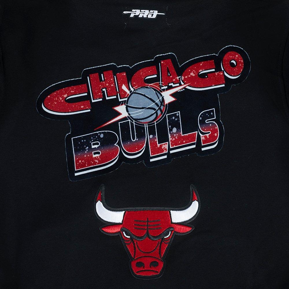 Pro Standard Chicago Bulls Big Boys Splatter Fleece Pullover Hoodie - Black - BLACK Thumbnail View 5