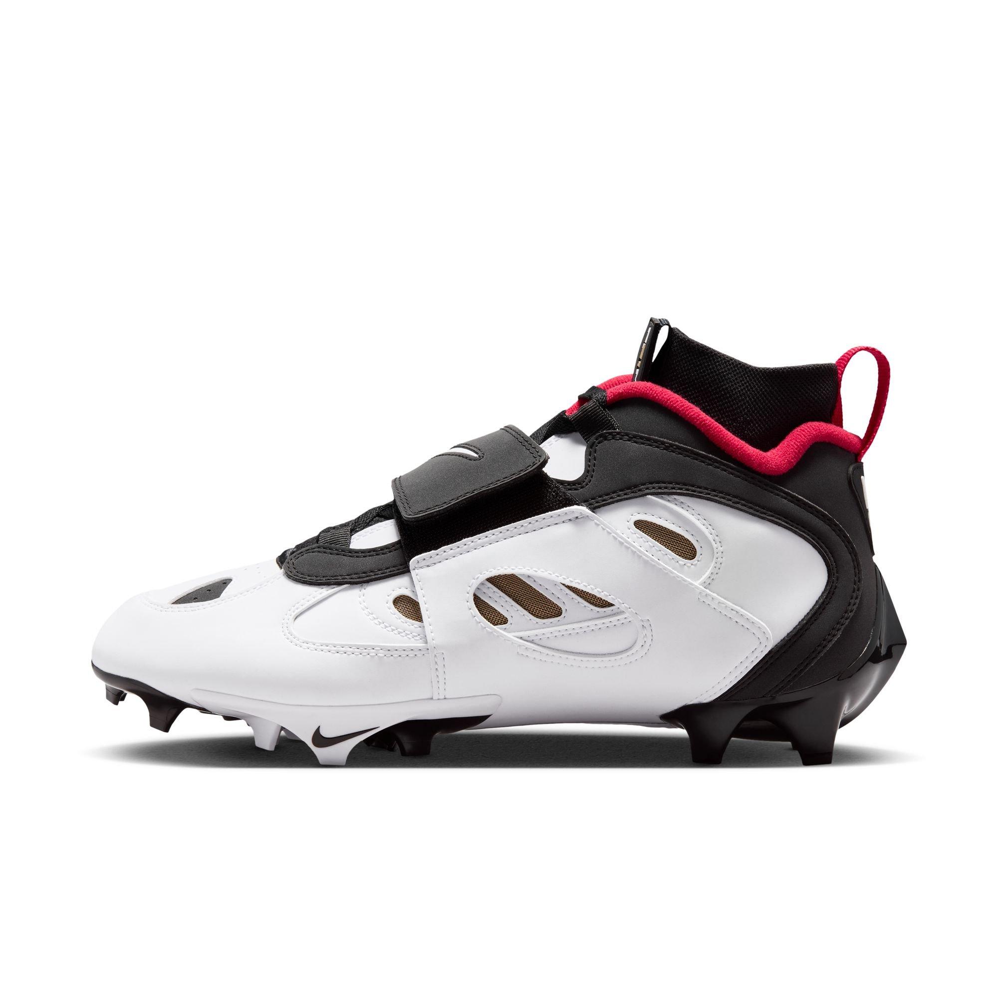 Nike Diamond Turf 2 "49ers" Men's Football Cleat - BLACK/WHITE/PRIME RED/METALLIC GOLD Thumbnail View 4