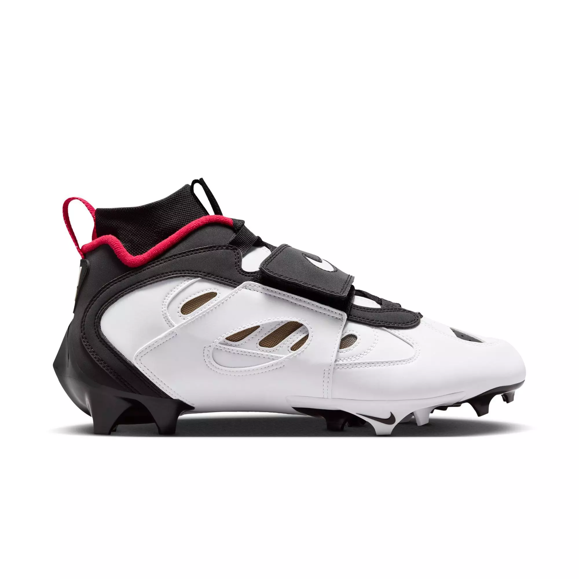 Nike Diamond Turf 2 "49ers" Men's Football Cleat - BLACK/WHITE/PRIME RED/METALLIC GOLD