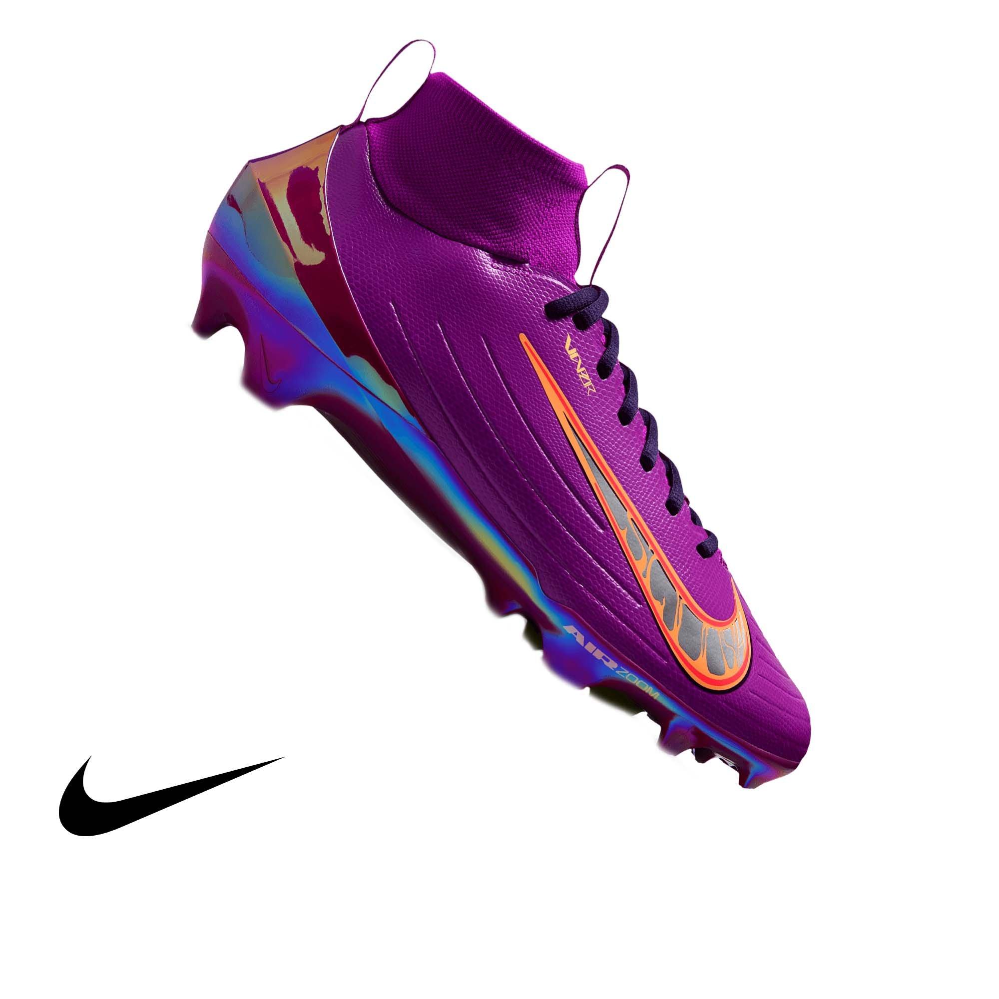 Nike Vapor Pro "CeeDee Lamb" Men's Football Cleat - VIVID PURPLE/METALLIC SILVER