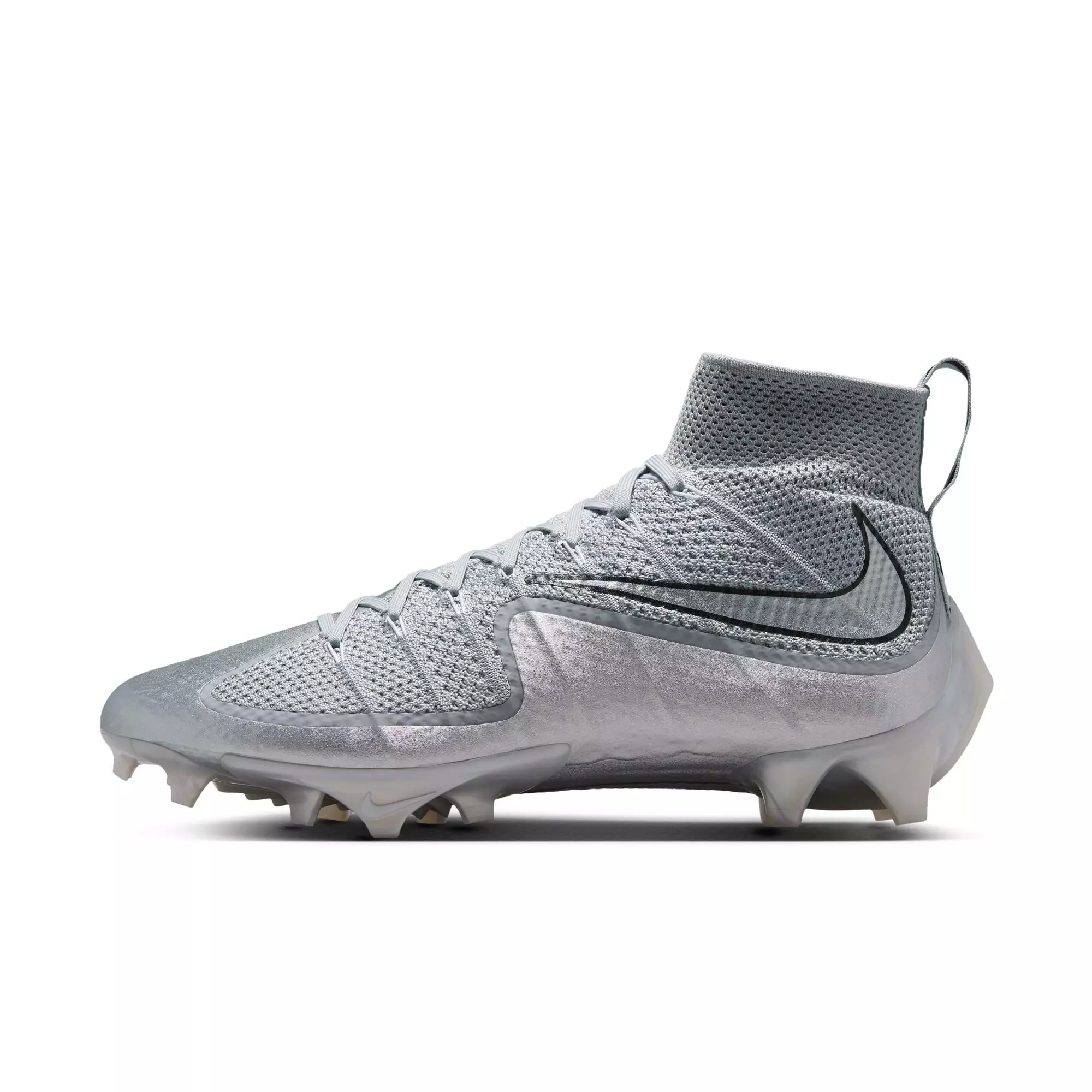 Nike Vapor Edge 360 Untouchable "Metallic Silver" Men's Football Cleat - WOLF GREY/BLACK/METALLIC SILVER