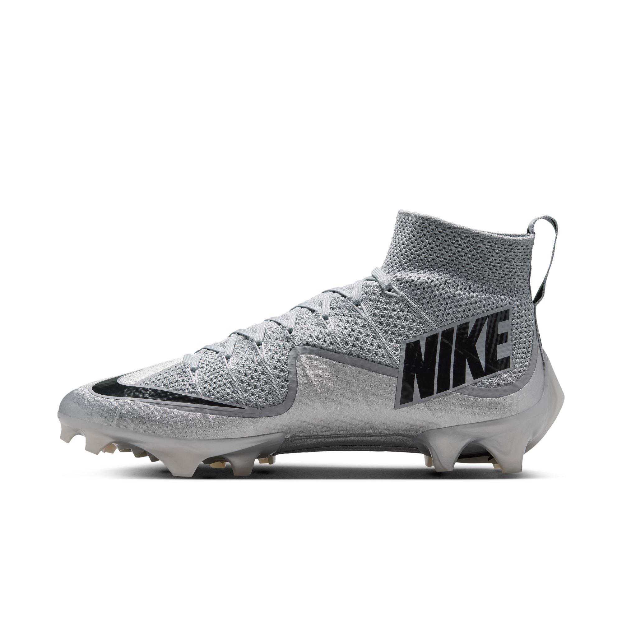 Nike Vapor Edge 360 Untouchable "Metallic Silver" Men's Football Cleat - WOLF GREY/BLACK/METALLIC SILVER Thumbnail View 5