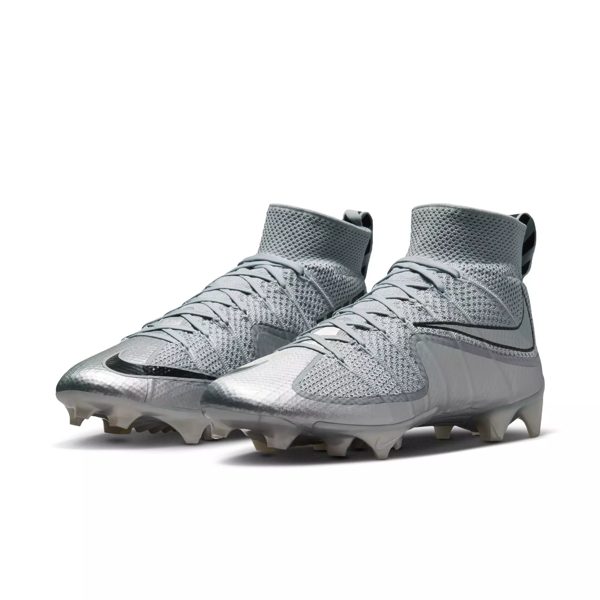 Nike Vapor Edge 360 Untouchable "Metallic Silver" Men's Football Cleat - WOLF GREY/BLACK/METALLIC SILVER