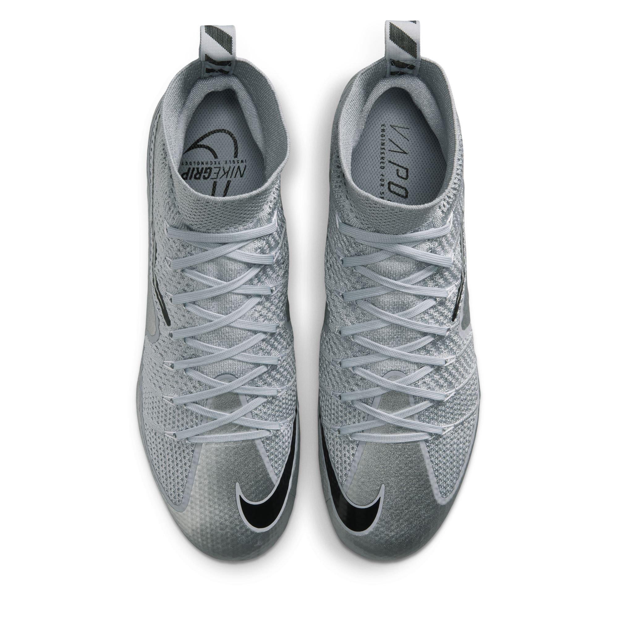 Nike Vapor Edge 360 Untouchable "Metallic Silver" Men's Football Cleat - WOLF GREY/BLACK/METALLIC SILVER Thumbnail View 7