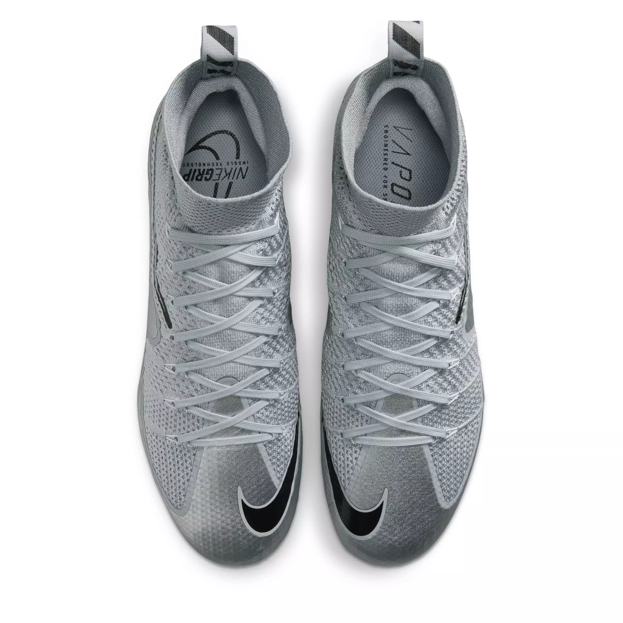 Nike Vapor Edge 360 Untouchable "Metallic Silver" Men's Football Cleat - WOLF GREY/BLACK/METALLIC SILVER