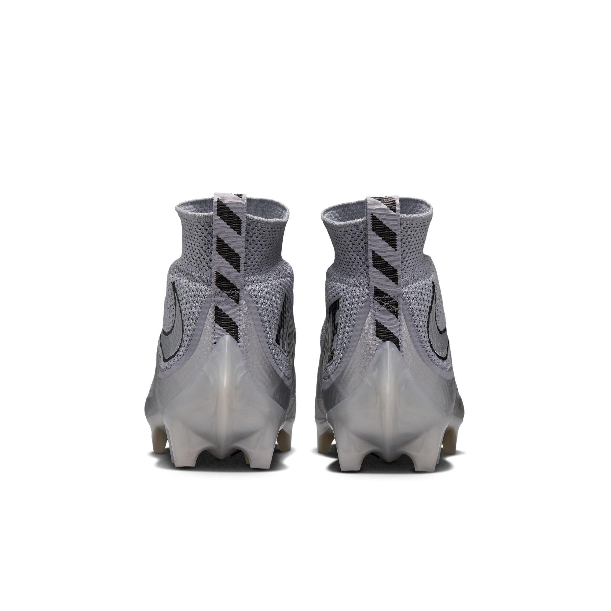 Nike Vapor Edge 360 Untouchable "Metallic Silver" Men's Football Cleat - WOLF GREY/BLACK/METALLIC SILVER Thumbnail View 8