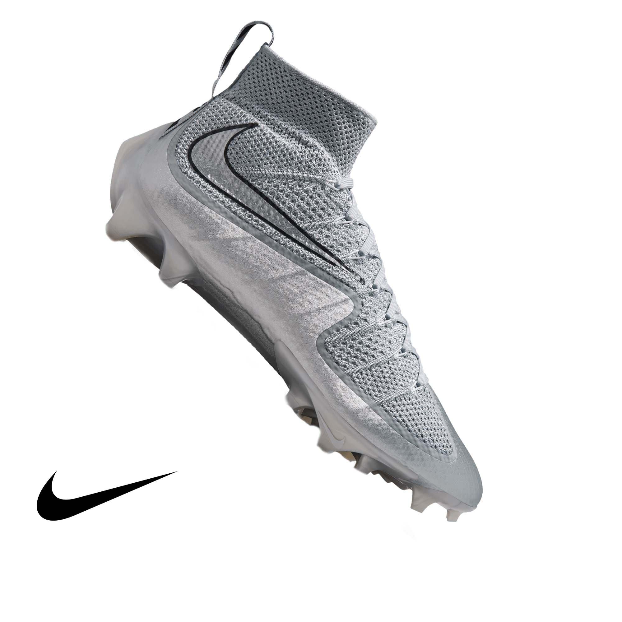 Nike Vapor Edge 360 Untouchable "Metallic Silver" Men's Football Cleat - WOLF GREY/BLACK/METALLIC SILVER Thumbnail View 1