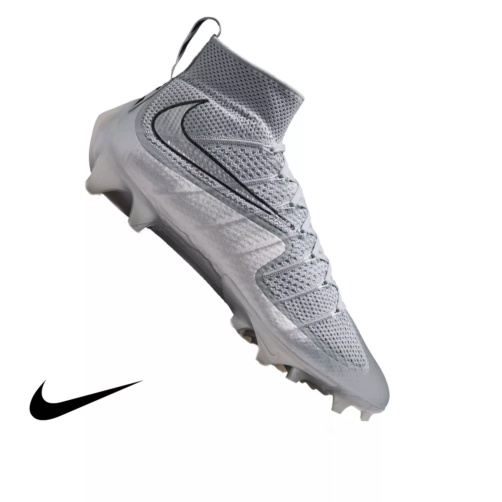 Nike Vapor Edge 360 Untouchable "Metallic Silver" Men's Football Cleat - WOLF GREY/BLACK/METALLIC SILVER