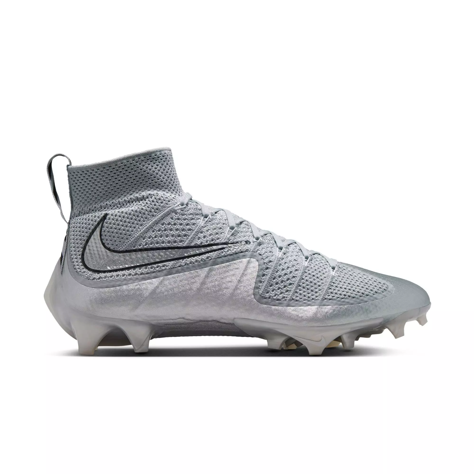 Nike Vapor Edge 360 Untouchable "Metallic Silver" Men's Football Cleat - WOLF GREY/BLACK/METALLIC SILVER
