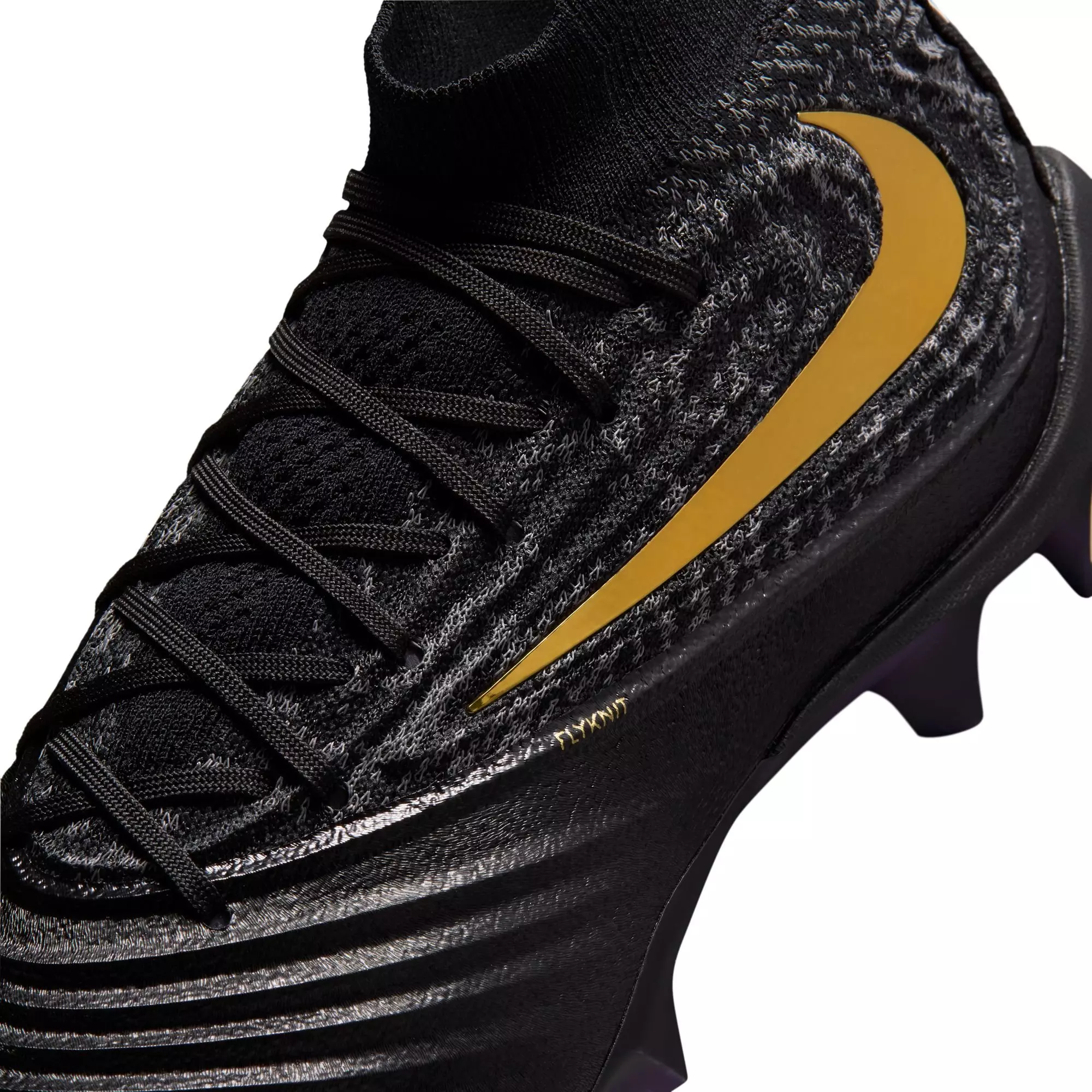 Nike Alpha Menace Elite 5 "Saquon Barkley" Men's Football Cleat - BLACK/METALLIC GOLD
