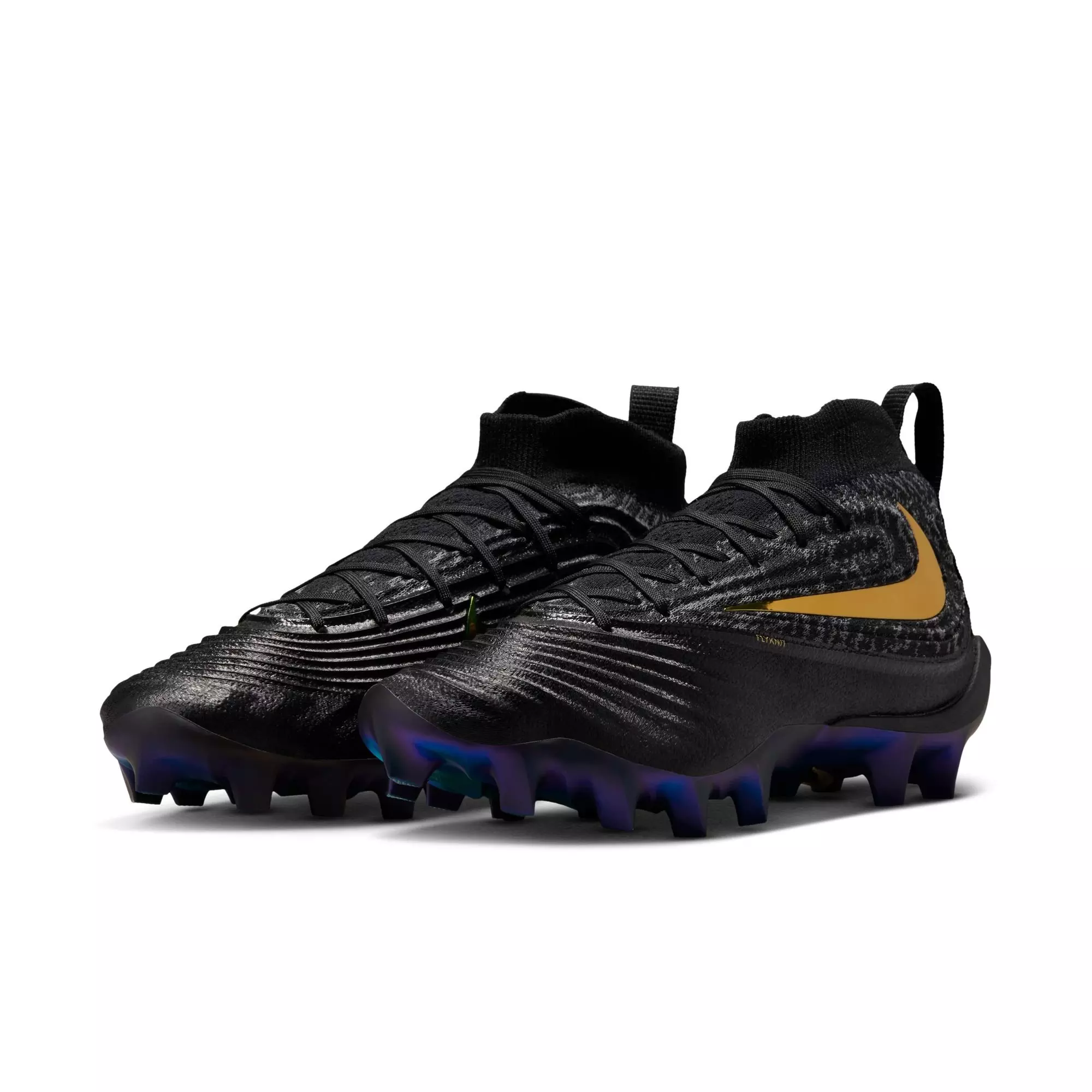 Nike Alpha Menace Elite 5 "Saquon Barkley" Men's Football Cleat - BLACK/METALLIC GOLD