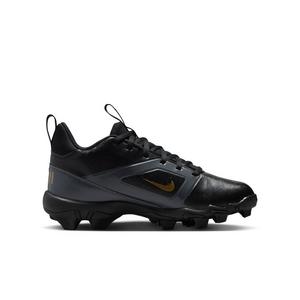 Nike Alpha Shark Saquan Barkley "Black/Metallic Gold" Grade School Boys' Football Cleat - BLACK/GOLD