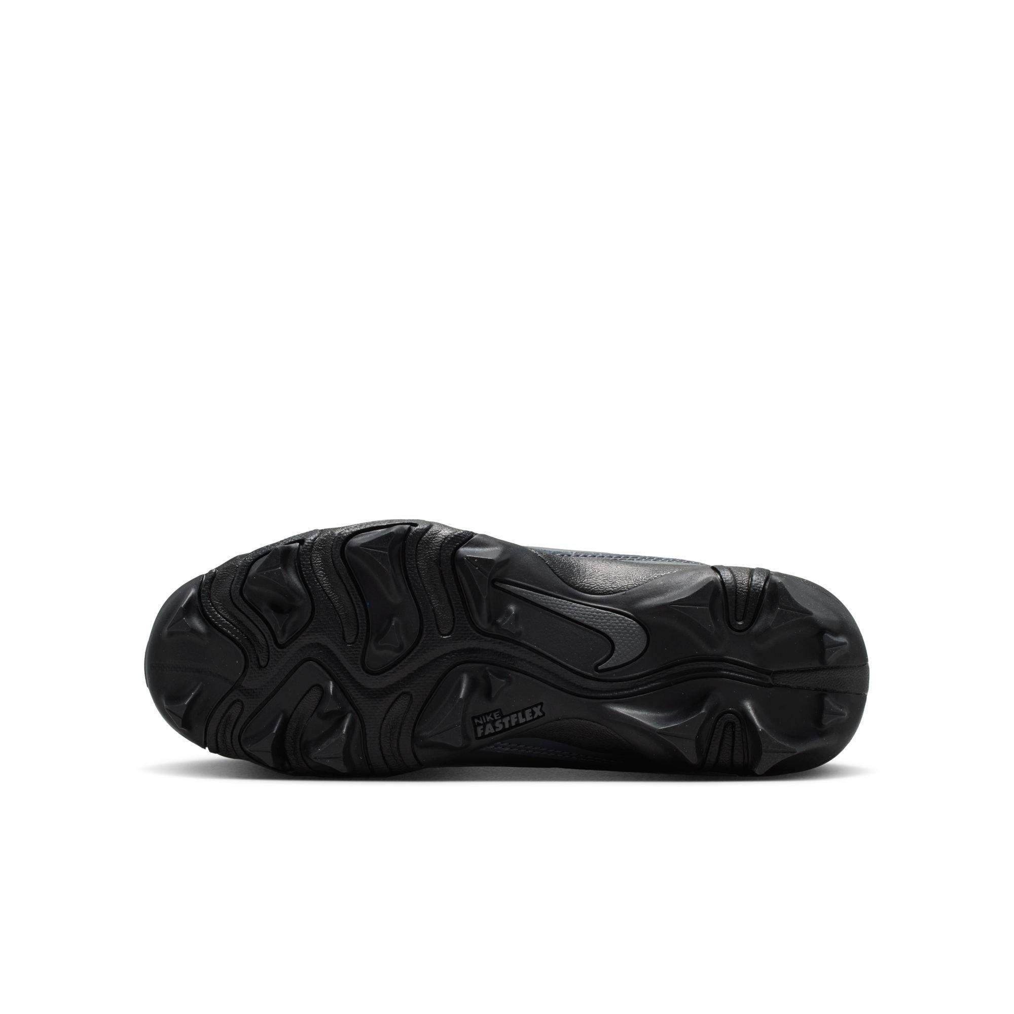Nike Alpha Shark Saquan Barkley "Black/Metallic Gold" Grade School Boys' Football Cleat - BLACK/GOLD