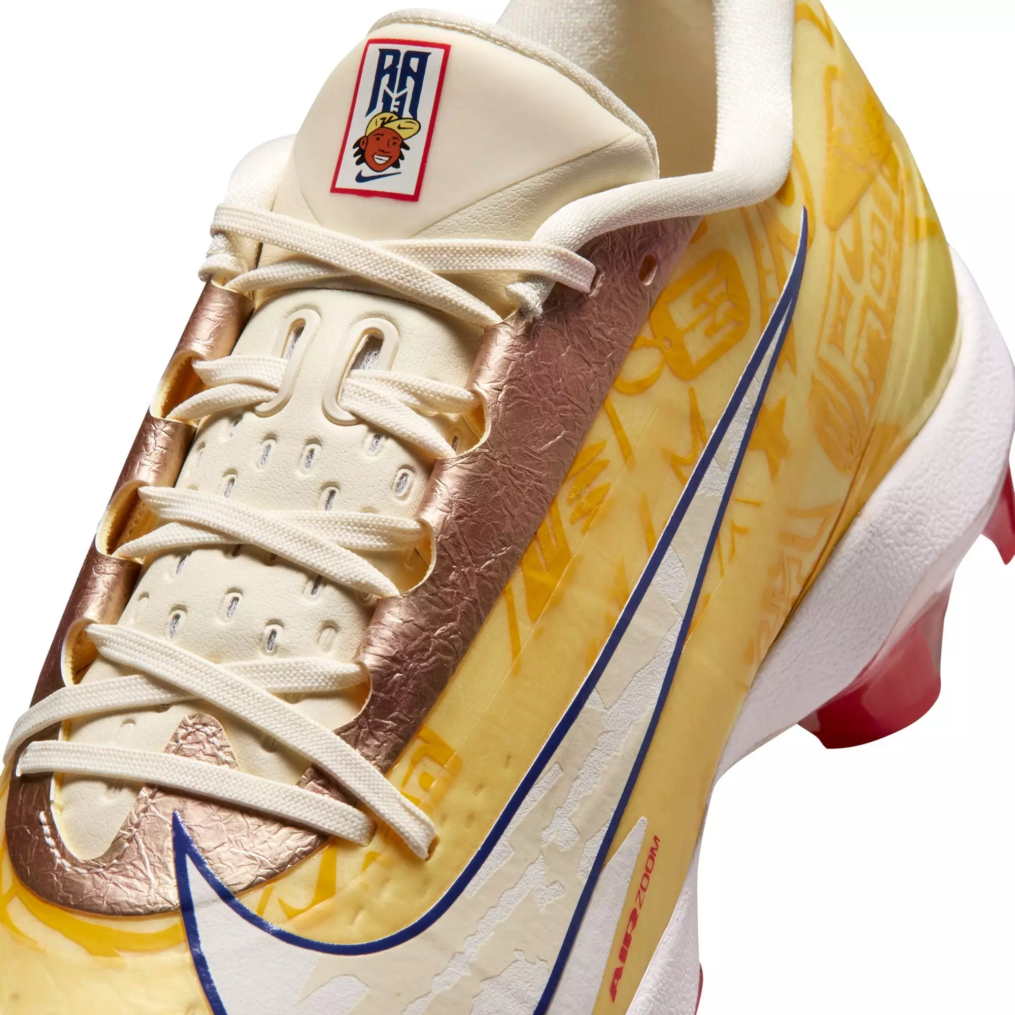 Nike Diamond Standout MCS "Ronald Acu&ntilde;a Jr." Men's Baseball Cleat - LT LASER ORANGE/DEEP ROYAL BLUE